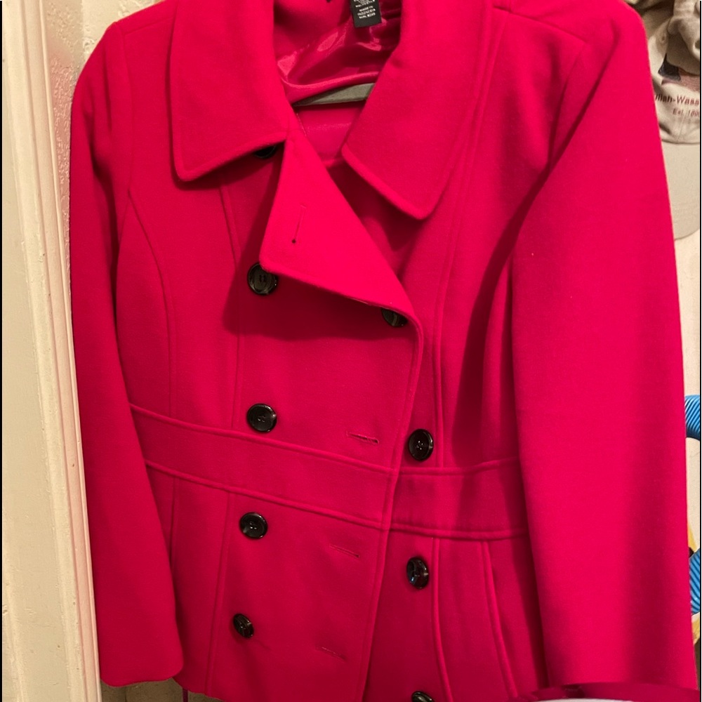 Almost new, Style & Co wool pea coat. Worn maybe four times.
